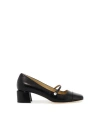 Jimmy Choo Closed Toe Chunky Heel Pump In Black