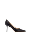 Jimmy Choo Romy 100mm Leather High-heel Pumps In Black