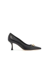 Jimmy Choo Woman Pumps Black Size 8 Calfskin In Black