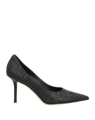 Jimmy Choo Woman Pumps Black Size 8 Leather In Multi