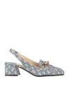 Jimmy Choo Woman Pumps Blue Size 7 Textile Fibers In Blue