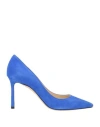 Jimmy Choo Woman Pumps Blue Size 8 Soft Leather