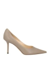 Jimmy Choo Woman Pumps Dove Grey Size 7 Leather
