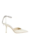 Jimmy Choo Saeda 100 Pumps In White