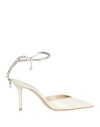 Jimmy Choo Woman Pumps Ivory Size 6.5 Leather