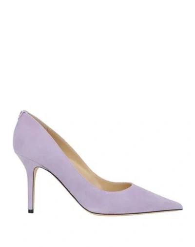 Jimmy Choo Woman Pumps Lilac Size 7 Leather In Multi