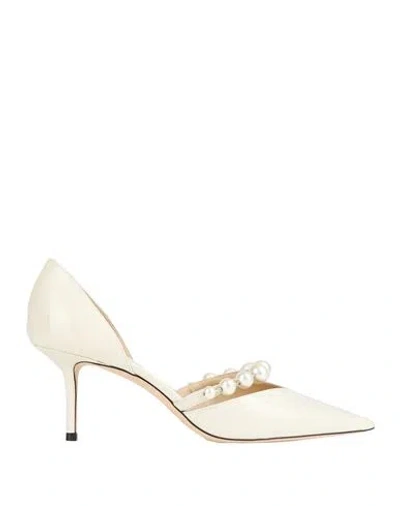 Jimmy Choo Woman Pumps Off White Size 11 Leather