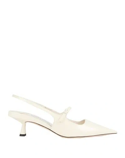 Jimmy Choo Woman Pumps Off White Size 6 Leather