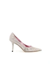 Jimmy Choo Love 100mm Glitter Pumps In Pink