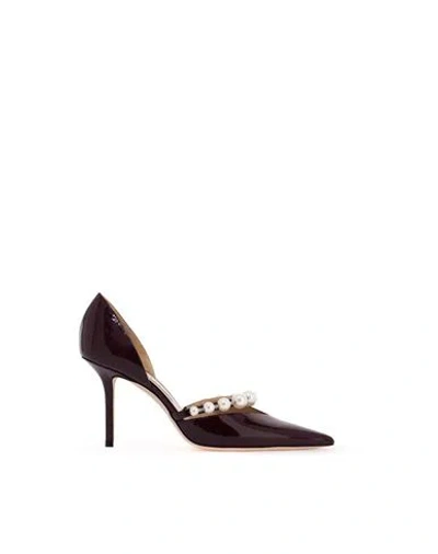 JIMMY CHOO JIMMY CHOO WOMAN PUMPS PURPLE SIZE 6 CALFSKIN