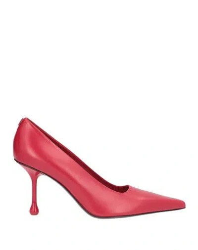 Jimmy Choo Woman Pumps Red Size 9 Calfskin