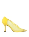 Jimmy Choo Nicole 90 Mesh Heel In Yellow