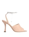 Jimmy Choo Woman Sandals Beige Size 12 Soft Leather