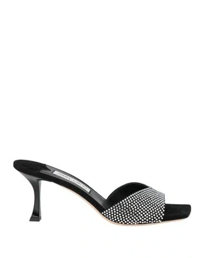 Jimmy Choo Woman Sandals Black Size 10 Leather