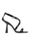 Jimmy Choo Woman Sandals Black Size 7.5 Leather In Black
