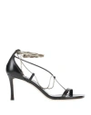 Jimmy Choo Woman Sandals Black Size 8 Leather In Black