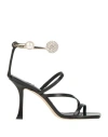 Jimmy Choo Ottilia 90 Crystal-embellished Sandals In Nappa Leather In Black