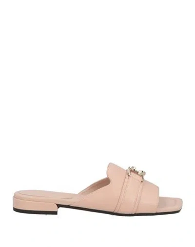 Jimmy Choo Woman Sandals Blush Size 6.5 Leather In Pink