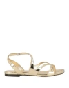 Jimmy Choo Woman Sandals Gold Size 7 Leather In Gold