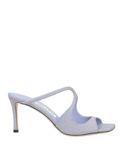Jimmy Choo Woman Sandals Lilac Size 7 Textile Fibers In Purple