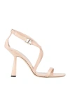 Jimmy Choo Woman Sandals Pink Size 11 Leather In Neutral