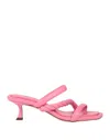Jimmy Choo Diosa 90 Twisted Leather Mules In Pink