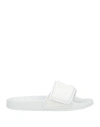 Jimmy Choo Woman Sandals White Size 8 Lycra, Leather In White