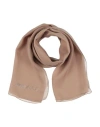 Jimmy Choo Woman Scarf Light Brown Size - Silk In Beige
