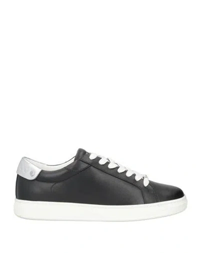 Jimmy Choo Woman Sneakers Black Size 12 Soft Leather