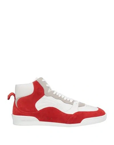 Jimmy Choo Woman Sneakers Red Size 11 Soft Leather