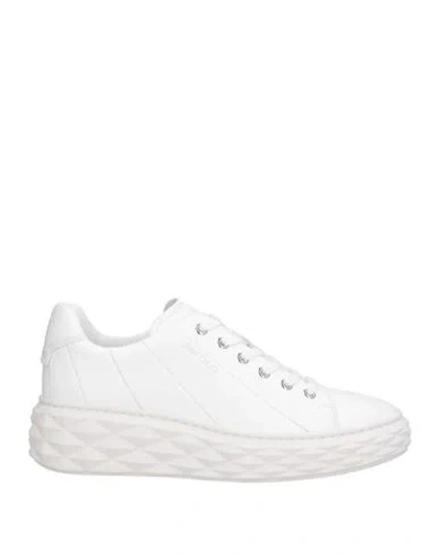 Jimmy Choo Woman Sneakers White Size 11 Leather