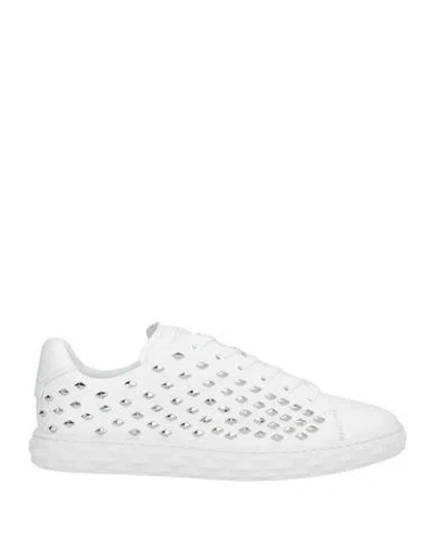 Jimmy Choo Woman Sneakers White Size 7 Leather