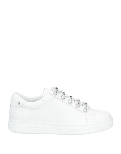 Jimmy Choo Woman Sneakers White Size 7 Leather