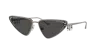 Jimmy Choo Embellished Metal Cat-eye Sunglasses In Dark Grey