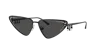 Jimmy Choo Eyewear Triangle Frame Sunglasses In Dark Grey