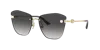 Jimmy Choo Womens Gold Jc4004hb Butterfly-frame Metal Sunglasses In Gradient Grey