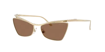Jimmy Choo Woman Sunglass Jc4014h In Gold