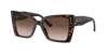 Jimmy Choo Womens Black Jc5012 Square-frame Tortoiseshell Acetate Sunglasses In Gradient Brown