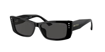 Jimmy Choo Woman Sunglass Jc5002bu In Dark Grey