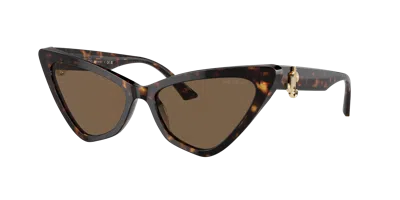 Jimmy Choo Woman Sunglass Jc5008 In Dark Brown