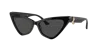 Jimmy Choo Jc Logo Acetate Cat-eye Sunglasses In Dark Grey