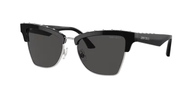 Jimmy Choo Woman Sunglass Jc5014 In Dark Grey