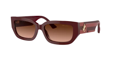 Jimmy Choo Woman Sunglass Jc5017 In Brown