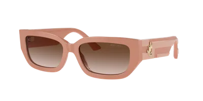Jimmy Choo Woman Sunglass Jc5017 In Gradient Brown