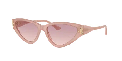 Jimmy Choo Woman Sunglass Jc5019 In Brown Gradient Violet