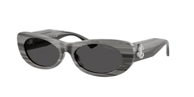 Jimmy Choo Woman Sunglass Jc5038bu In Dark Grey