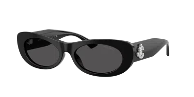 Jimmy Choo Jc 5038bu 500087 54mm Womens Oval Sunglasses In Black