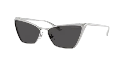 Jimmy Choo Woman Sunglasses Jc4019b In Dark Grey
