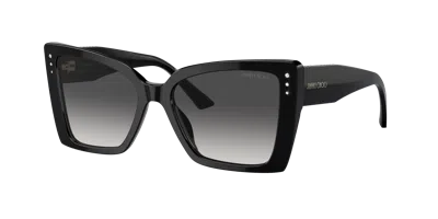 Jimmy Choo Jc 5001b 50008g 54mm Womens Butterfly Sunglasses In Black