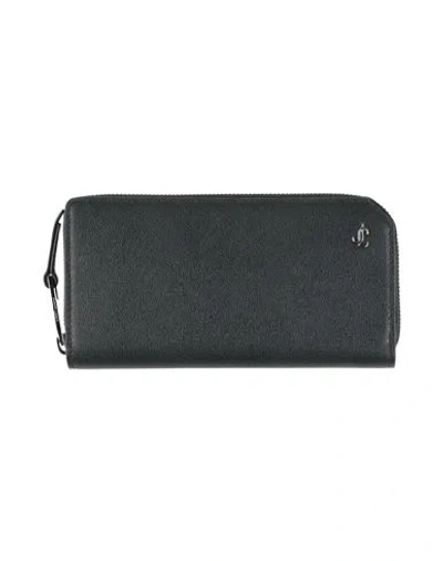 Jimmy Choo Woman Wallet Black Size - Calfskin